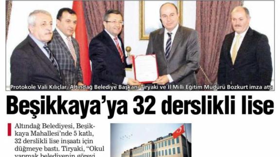 Beşikkaya´ya 32 Derslikli Lise (Habertürk Ankara 21.3.2015)