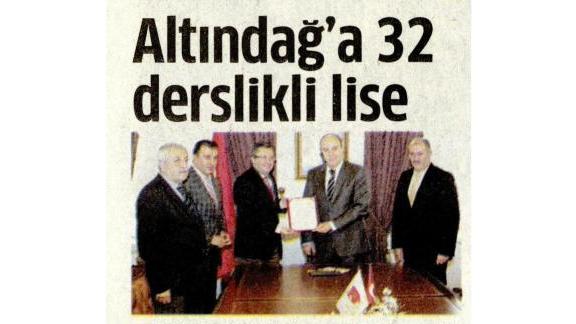 Altındağ´a 32 Derslikli Lise (Star Ankara 21.3.2015)